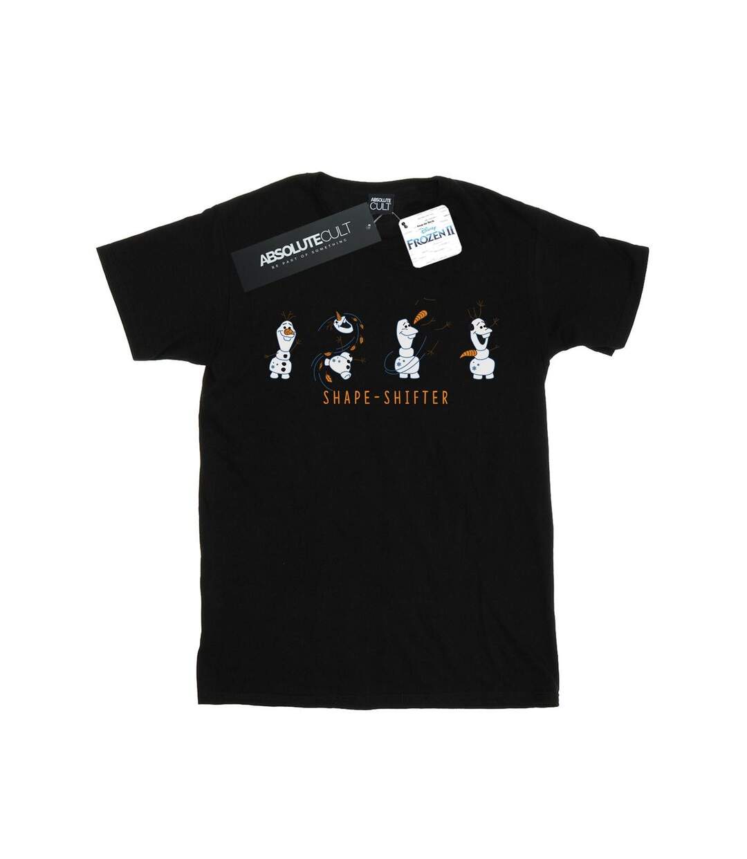 Disney - T-shirt FROZEN OLAF SHAPE-SHIFTER - Femme (Noir) - UTBI24499-1
