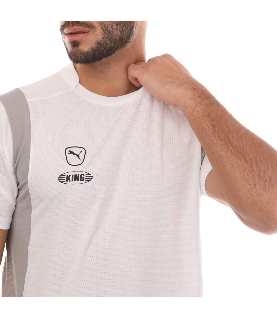 Mens King Pro Jersey White Puma-4