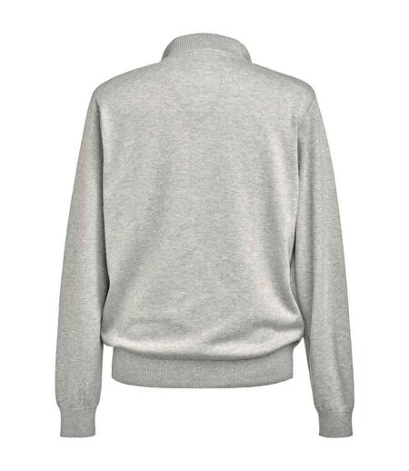 Mens dallas zip-neck sweater silver Brook Taverner