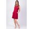Robe courte tailleur ONDINE unie framboise Coton Du Monde-2