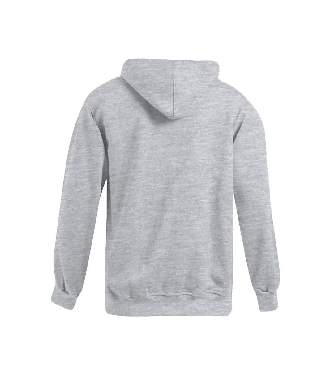 Sweat À Capuche Homme Gris Chiné Promodoro-2