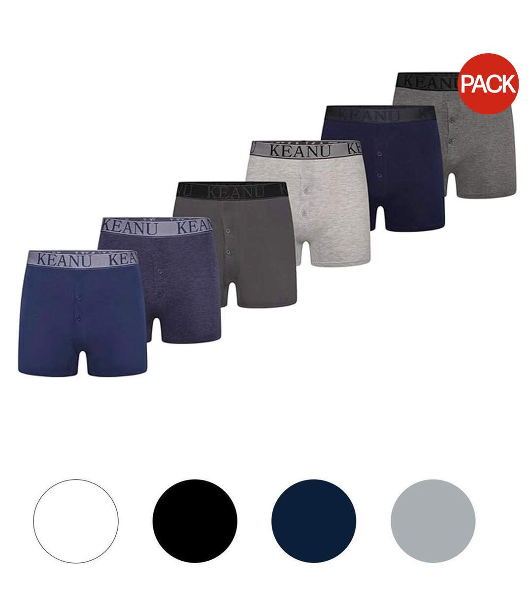 Boxers Motif/style Uni Homme Bleu Keanu-1