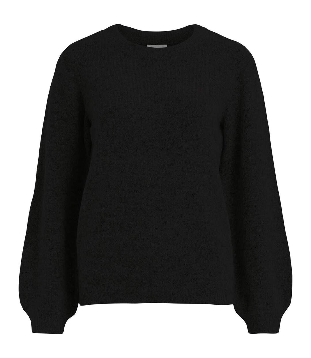 Pull Manches Longues Femme Noir Object-2