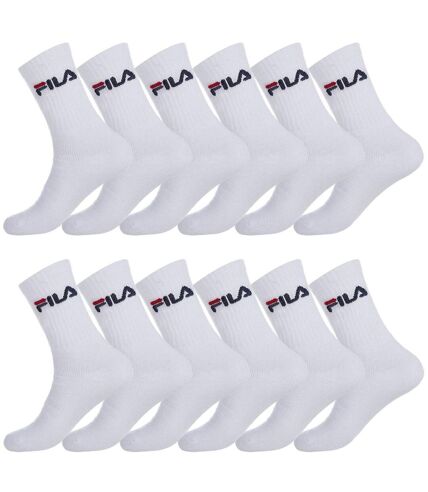 Lot de 12 Paires de Tennis Fila Blanc 43/46