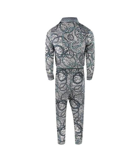 Womens/ladies Fashion Jafari Jumpsuit White Black Blue Inoa