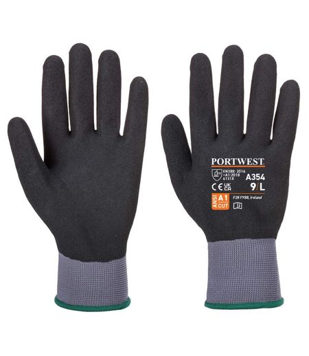 Unisex adult a354 dermiflex ultra pro grip gloves s black Portwest