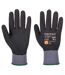 Unisex adult a354 dermiflex ultra pro grip gloves s black Portwest-1