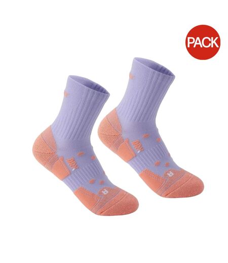 Pack Of 2  Womens/ladies Running Socks  Purple Karrimor