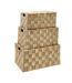 Lot de 3 Malles en Jacinthe Nadi 58cm Marron-1