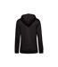 Womens/ladies organic hoodie black B&C