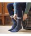 6 Pairs Mens Non Elastic Cotton Rich Novelty Patterned Socks-4