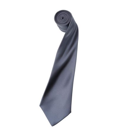 Premier - Cravate unie - Homme (Acier) (Taille unique) - UTRW1152