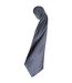 Premier Mens Plain Satin Tie (Narrow Blade) (Steel) (One Size)