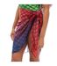 Paréo Femme Rouge Noir Bleu Off White-4