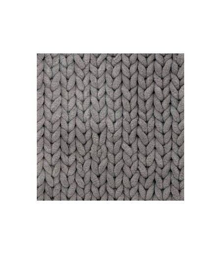 Tapis de Salle de Bain Tissé Épais 50x120cm Gris
