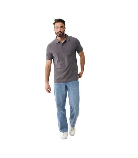 Mens yosemite pique polo shirt anthracite Iqoniq