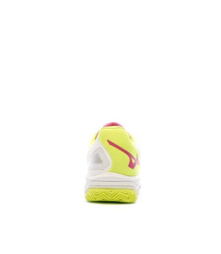 Chaussures de padel blanche femme mizunowave exceed light