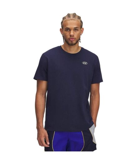 T-shirt Motif/style Logo Homme Bleu Under Armour