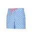 Womens/ladies patterned stretch boardshorts blue Mountain Warehouse