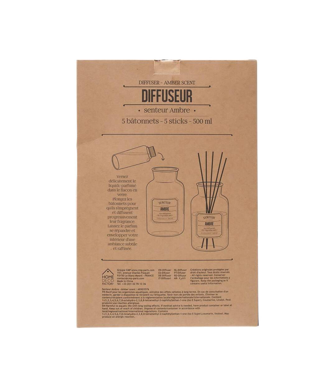 Diffuseur de Parfum Apothicaire 500ml Ambre-4