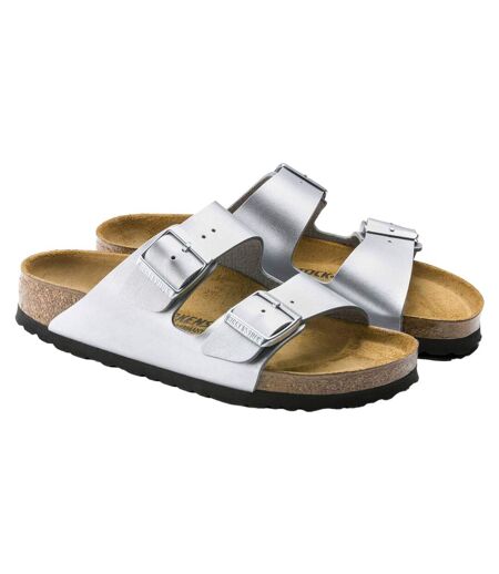 Sandales Coupe Régulière Arizona Femme Argenté Birkenstock