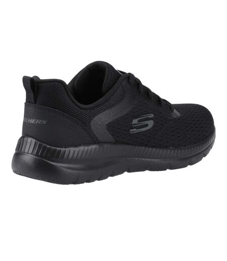 Womens/ladies bountiful quick path plain trainers black Skechers