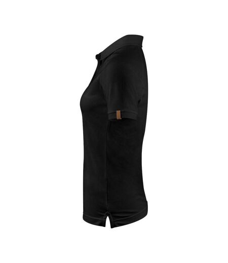 Womens/ladies Brookings Polo Shirt Black Harvest