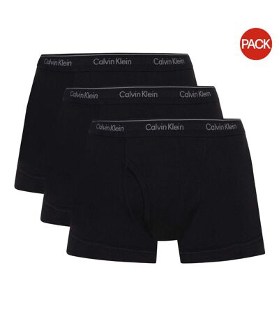 Pack Of 3  Mens Low Rise Boxer Shorts  Black Calvin Klein