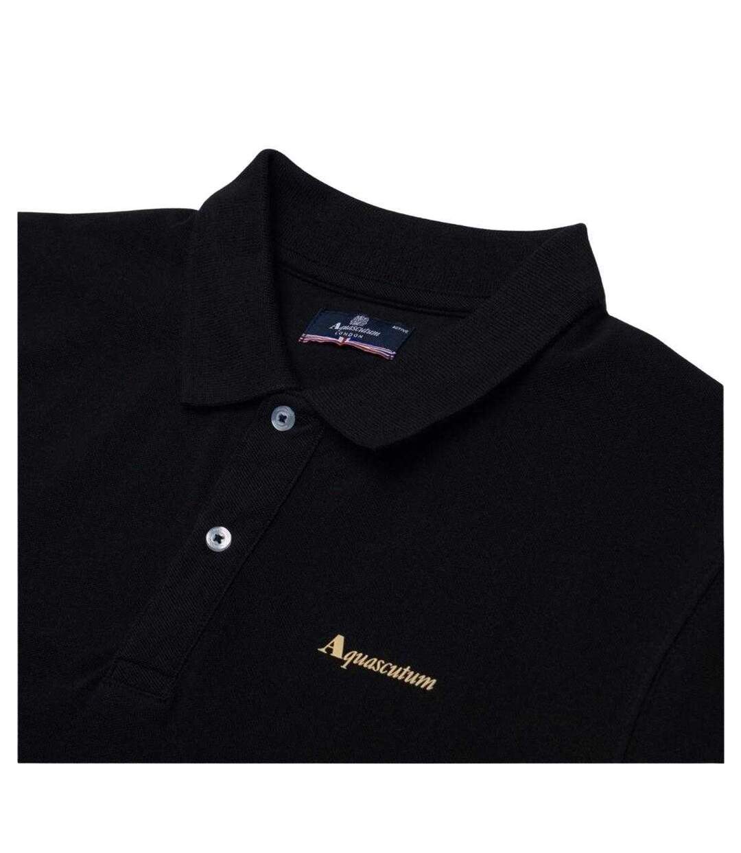 Polo Active Homme Noir Aquascutum-4