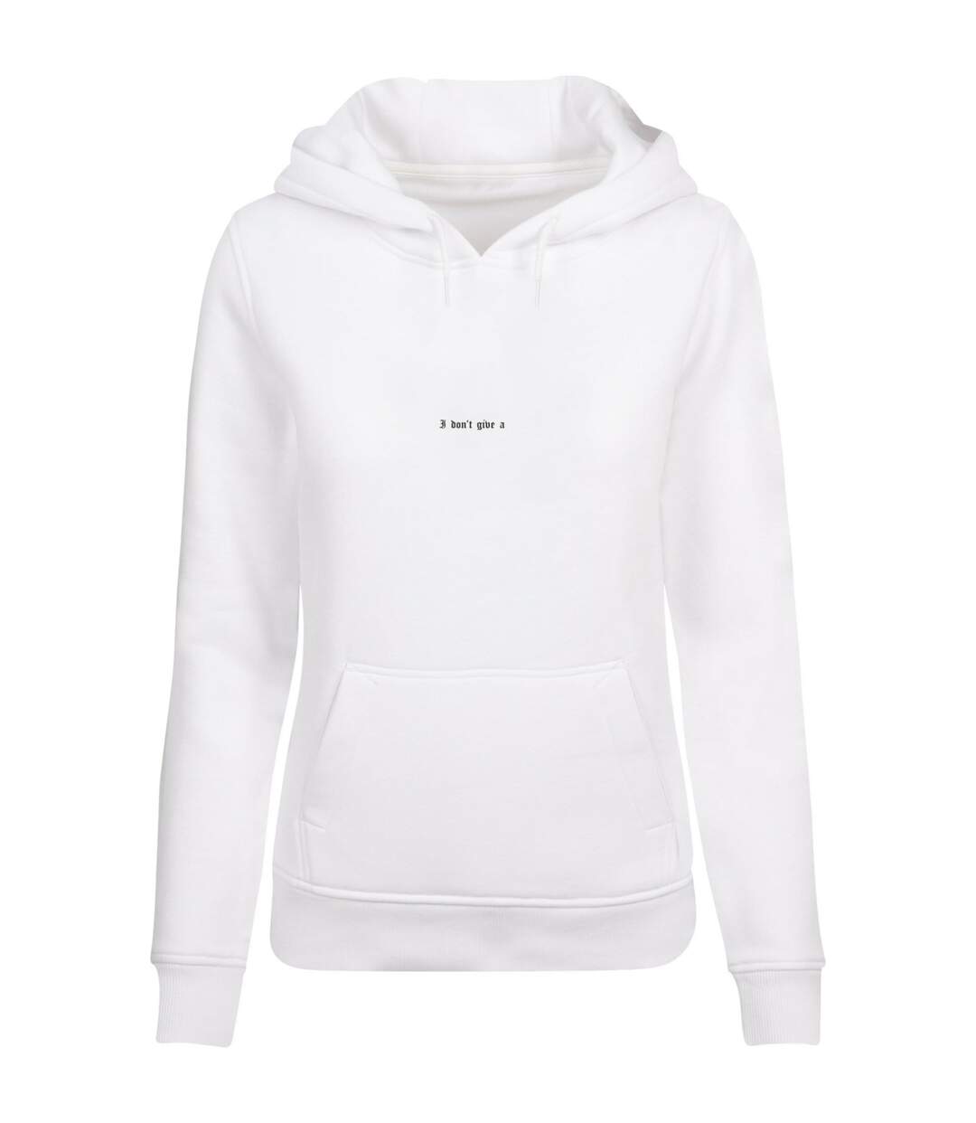 Sweat À Capuche Don't Give A Femme Blanc Miss Tee-2