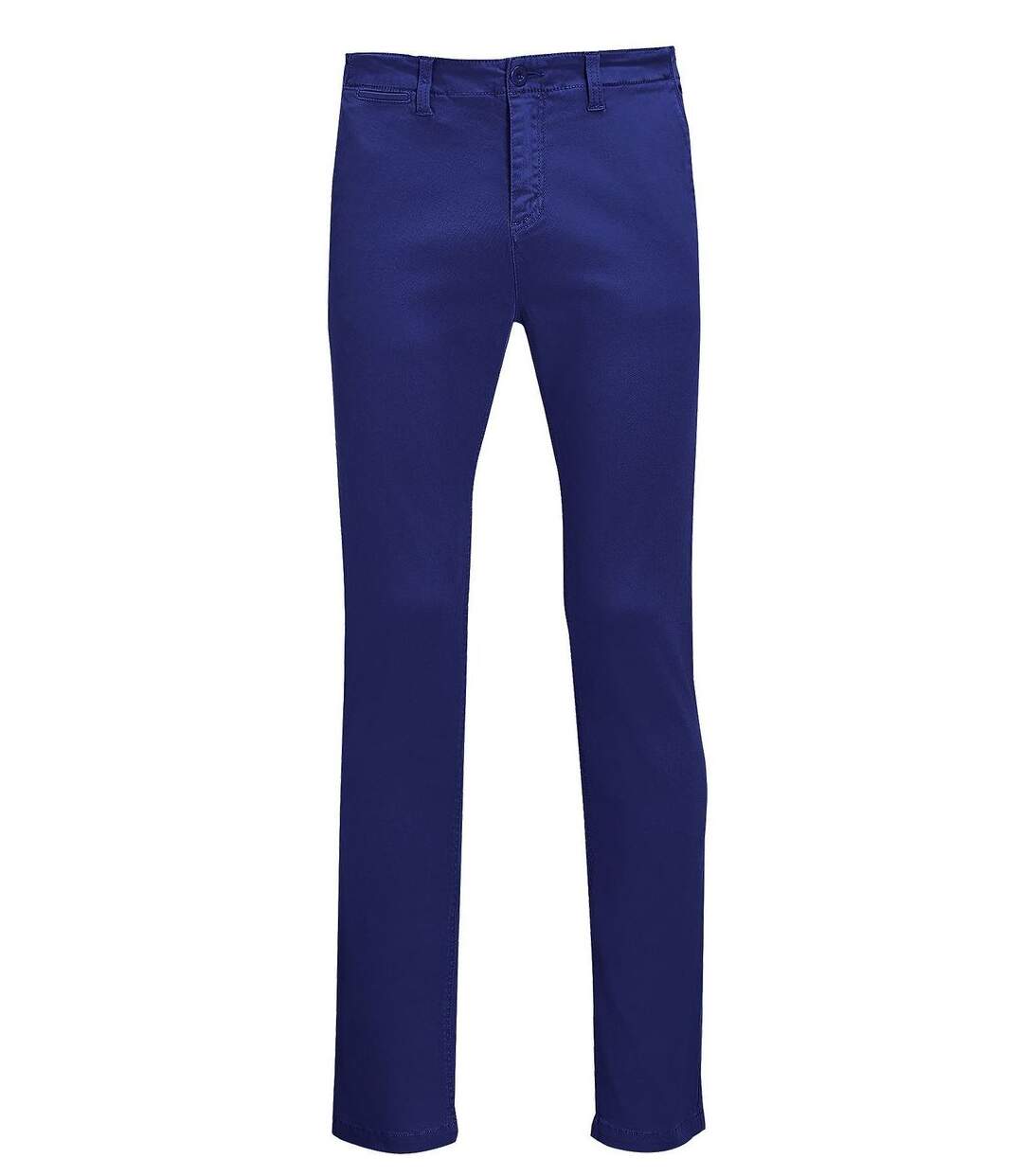 pantalon toile chino stretch homme - 01424 L33 - bleu outremer