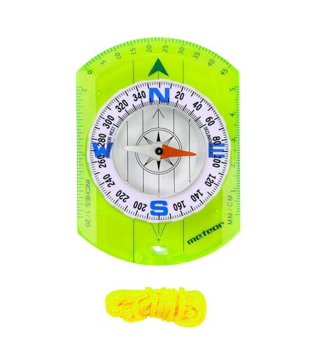 Compas Et Règle Taille Unique Blanc Jaune Meteor