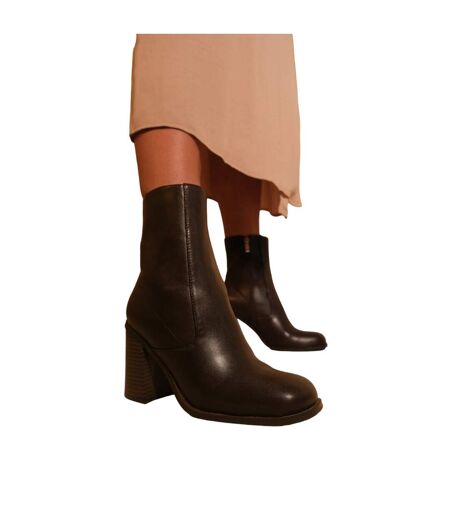 Bottines mi-mollets keisha femme marron Where´s That From Where´s That From