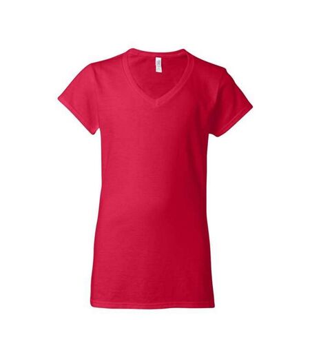 T-shirt femme rouge vif Gildan