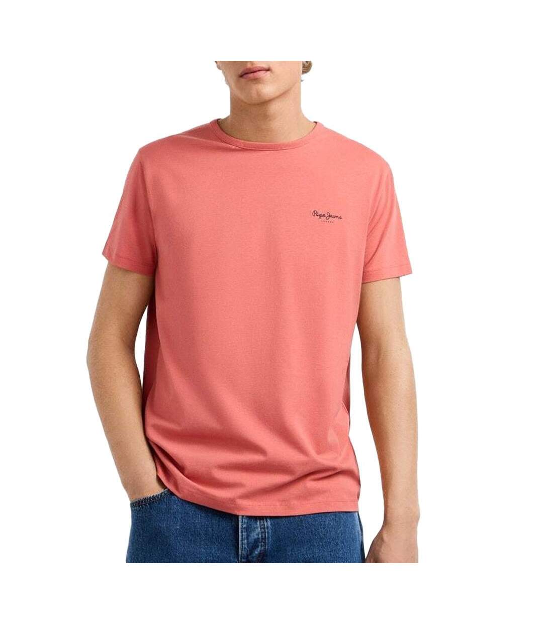 T-Shirt rouge homme pepe jeans original-1