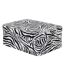 Lot de 4 Boîtes Déco Zébra Polybox 39cm Beige-3