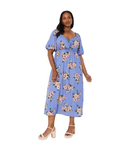 Robe mi-longue femme bleu Dorothy Perkins