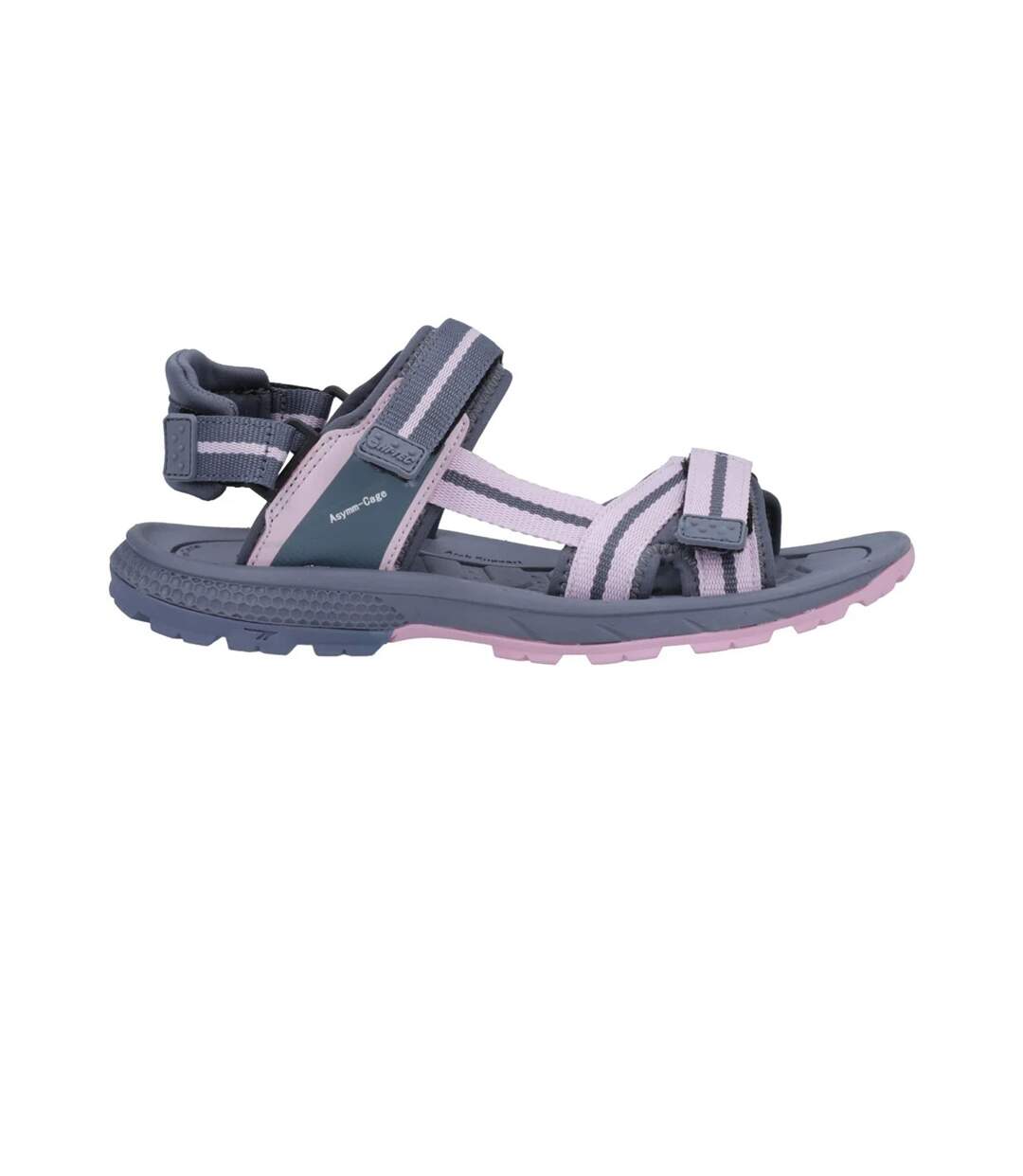 Sandales sierra femme gris bleu foncé / lilas / neige Hi-Tec-3