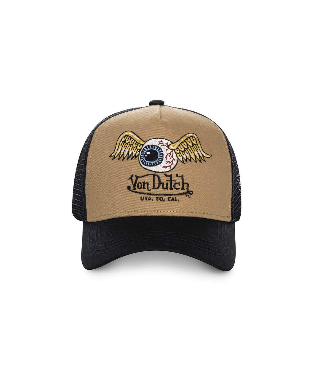 Casquette trucker Von Dutch Art Beige Foncé Vondutch-2