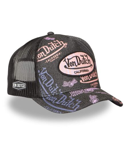 Casquette trucker avec filet print all over Cafe  Lavender Vondutch