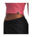 Womens/ladies Ribbed Crop Top Pink White Under Armour-3