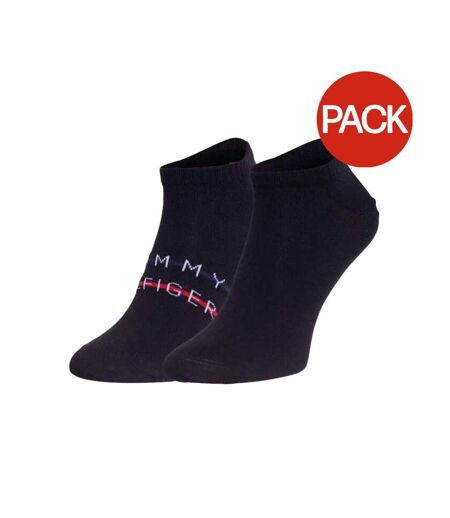 Socquettes Motif/style Rayures Contrastées Homme Noir Tommy Hilfiger