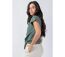 Top femme manches courtes ERMINE uni kaki Coton Du Monde-3
