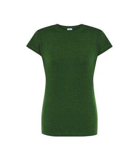 T-shirt Comfort Femme Vert Bouteille Chiné JHK