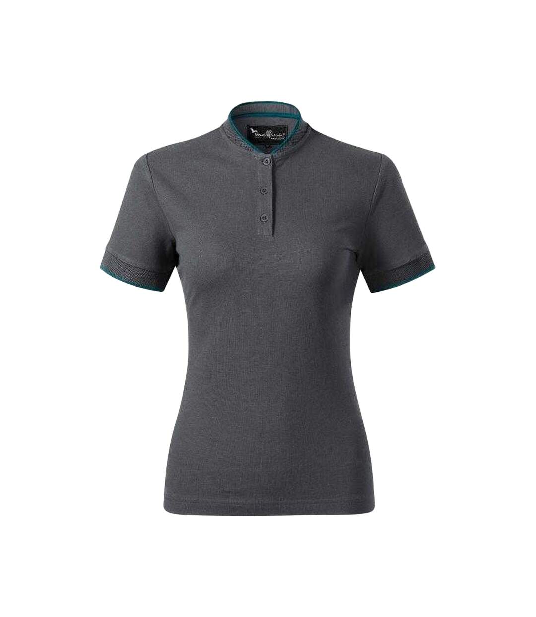 Polo Motif/style Losange Femme Anthracite Malfini-1