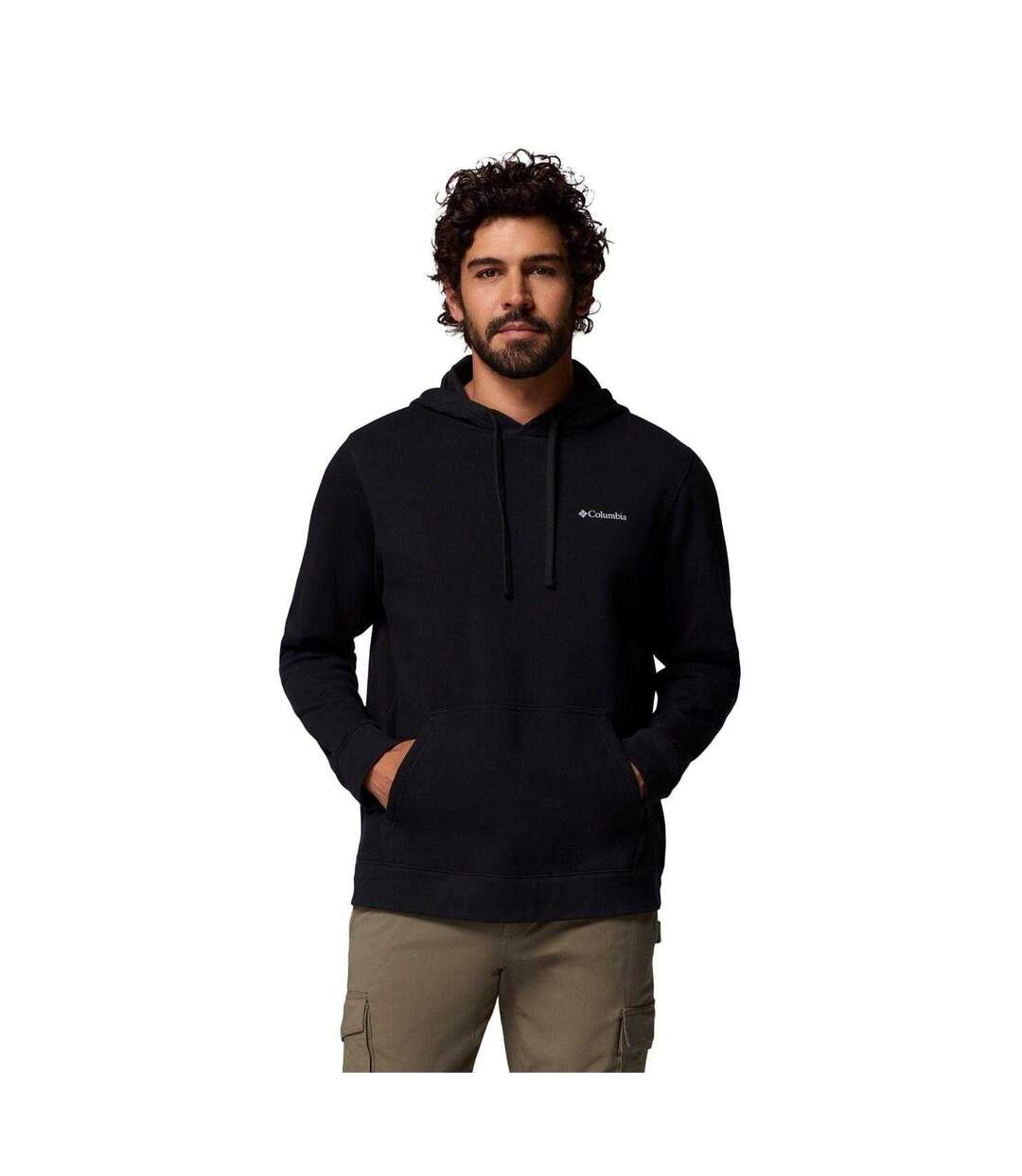 Sweat À Capuche Motif/style Imprimé Graphique Trek Homme Noir Columbia-1