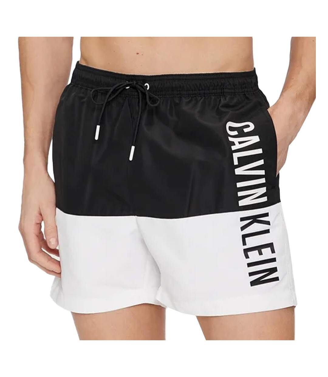 Short de bain Noir/Blanc Homme Calvin Klein Jeans KM0KM00994 - L-1