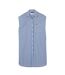 Robe Chemisier Sans Manches Femme Bleu Blanc Lacoste-1