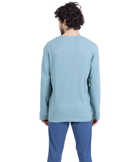 Pyjama long col rond homme Waffle Athena