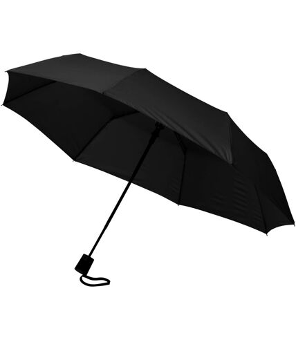 Bullet 21 Inch Wali 3-Section Auto Open Umbrella (Solid Black) (One Size) - UTPF927